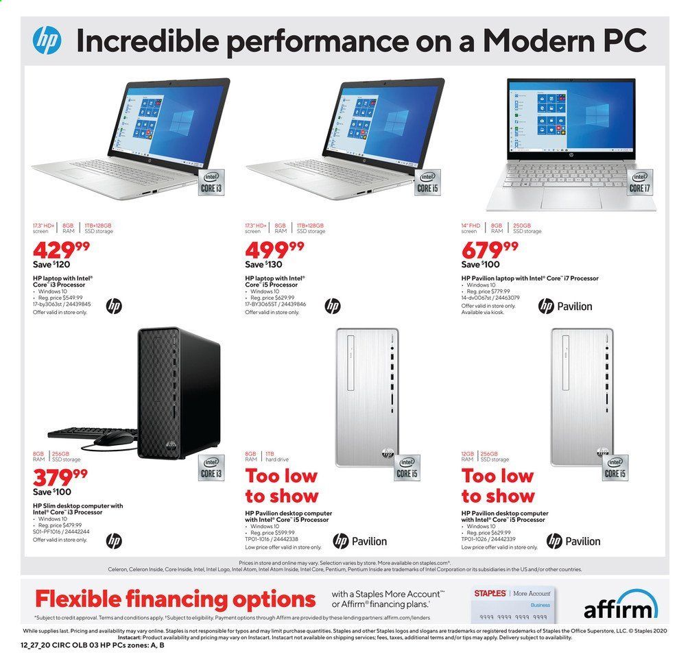 Staples Weekly Ad Flyer December 27 to January 2