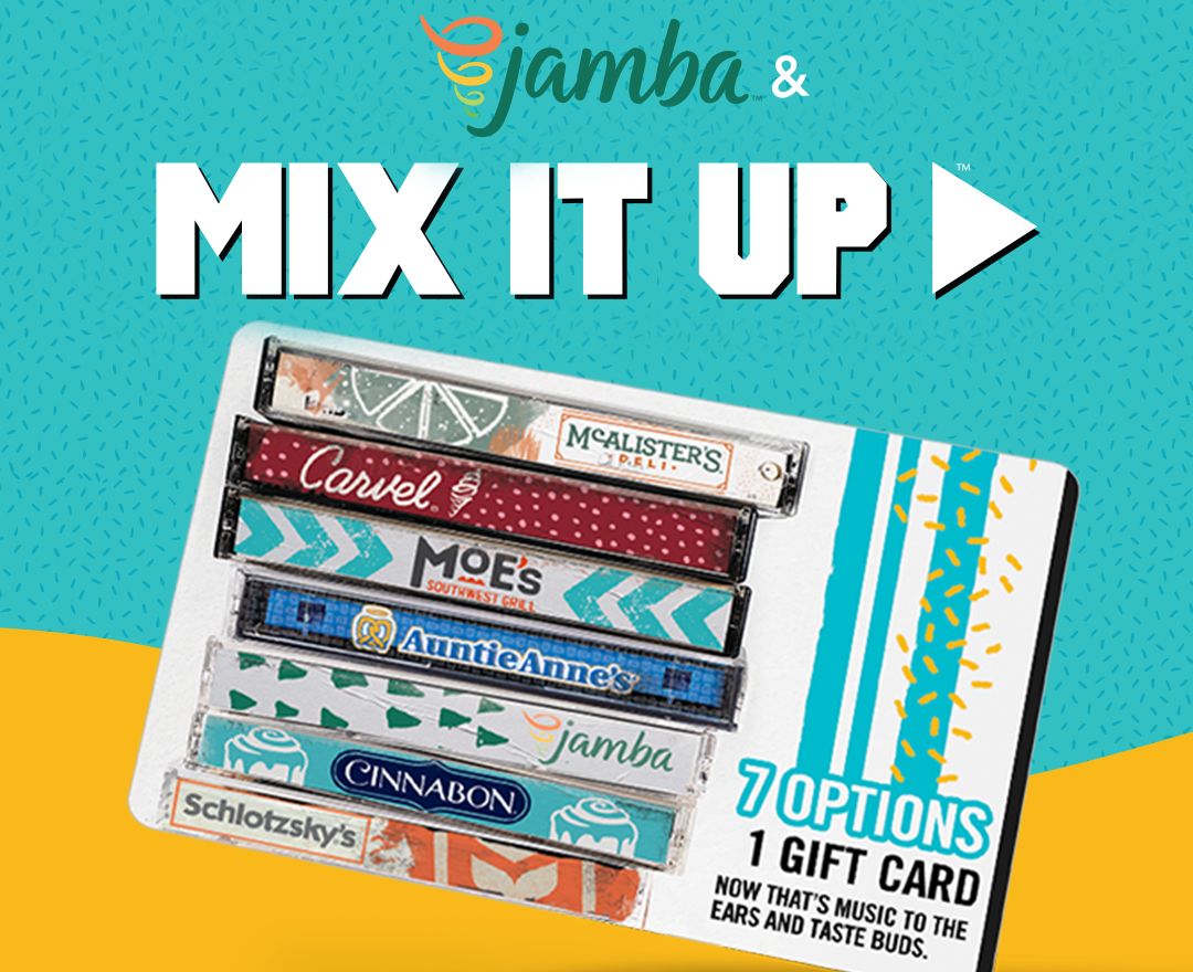 New Mix It Up eGift Cards Now Available at Jamba Juice for a Limited Time with 20% Off New Mix It Up eGift Cards Now Available at Jamba Juice for a Limited Time with 20% Off
