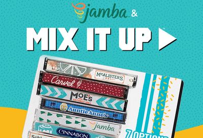 New Mix It Up eGift Cards Now Available at Jamba Juice for a Limited Time with 20% Off