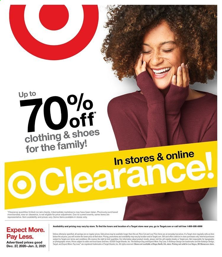 Target Weekly Ad Flyer December 27 to January 2