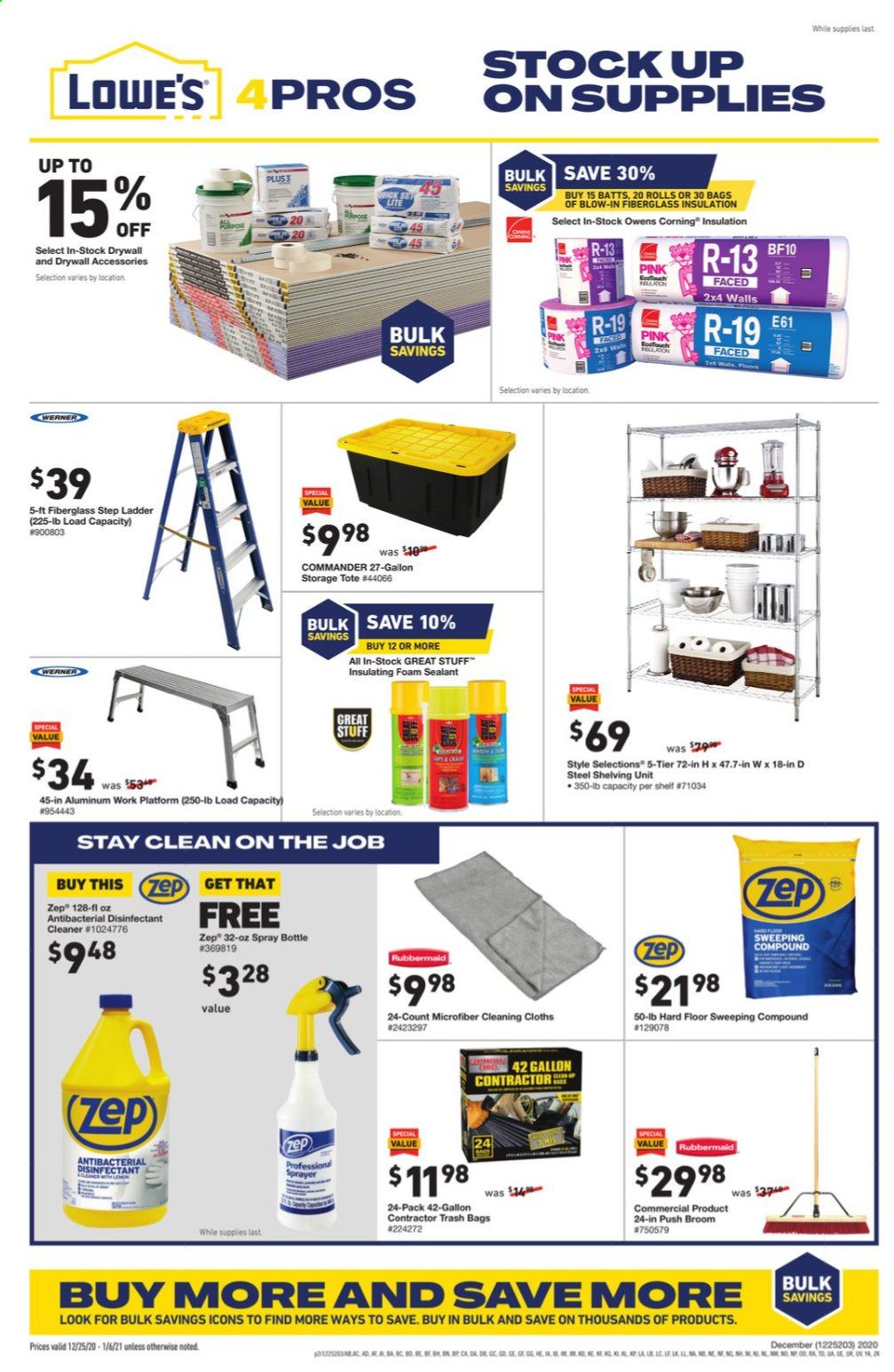 Lowe's Weekly Ad Flyer December 25 to January 6