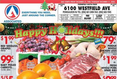 Associated Supermarkets Weekly Ad Flyer December 25 to December 31