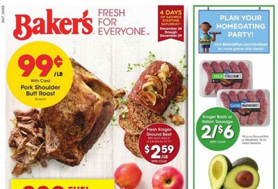 Baker's Weekly Ad Flyer December 26 to December 29