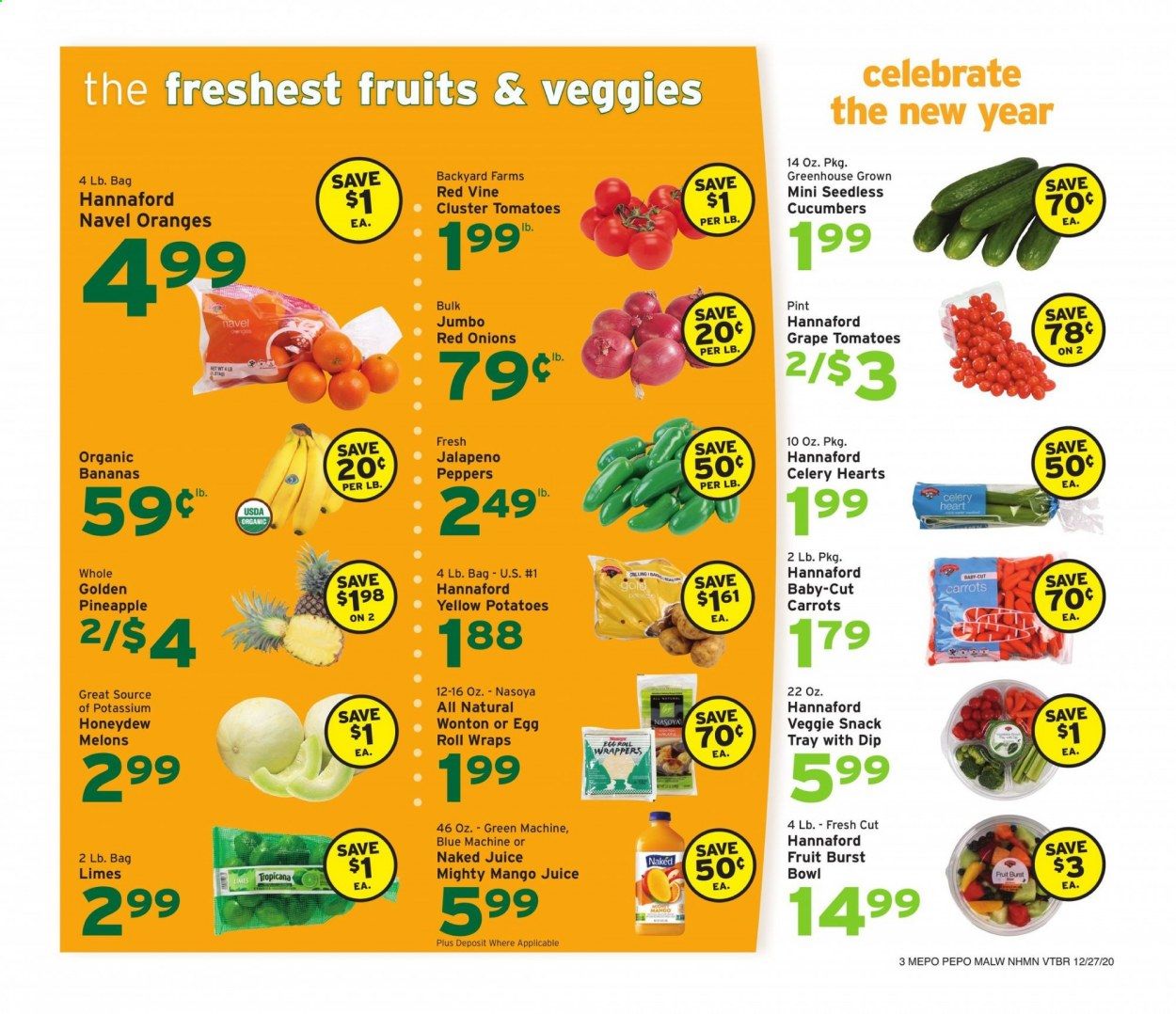 Hannaford (MA) Weekly Ad Flyer December 27 to January 2