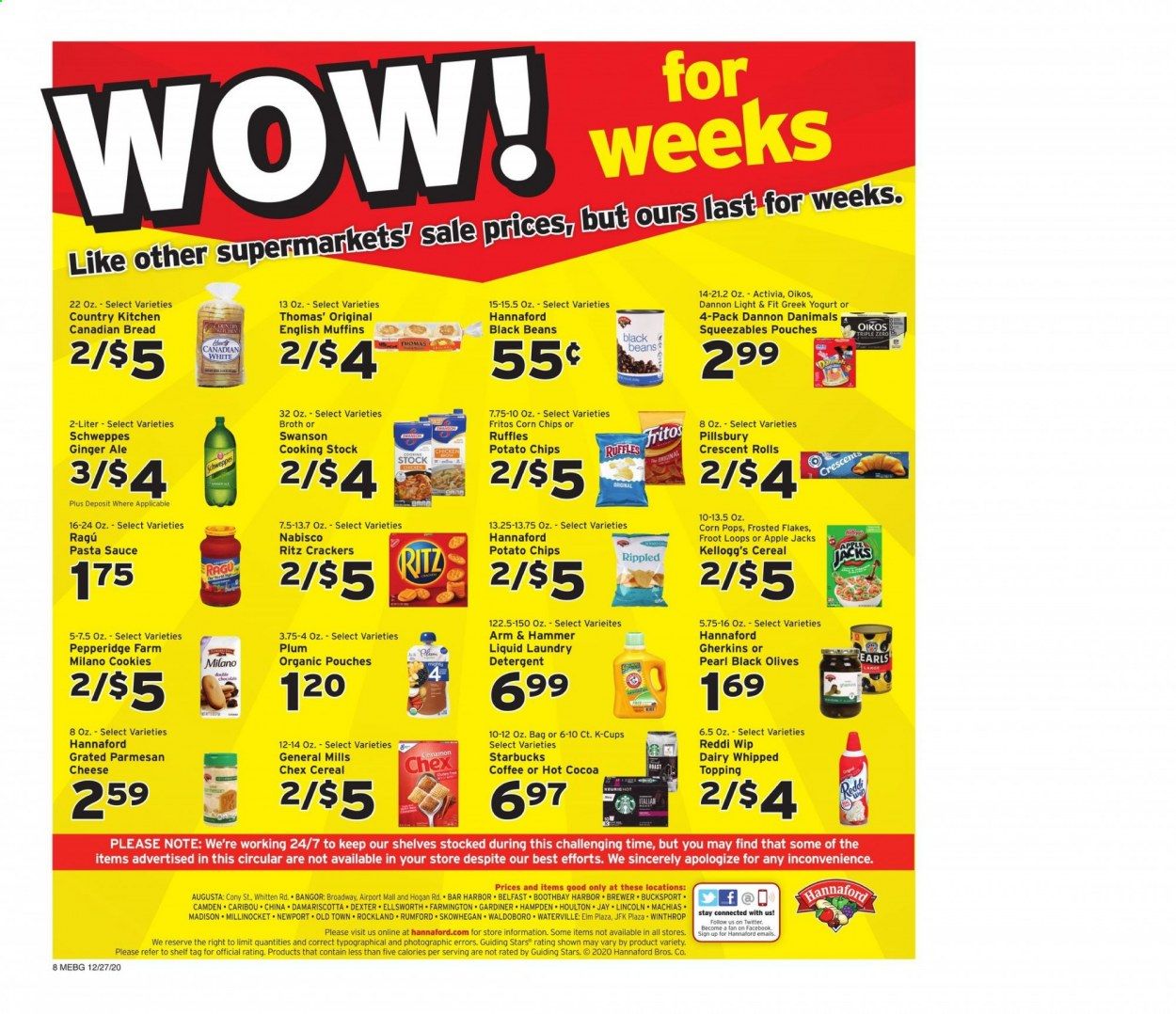 Hannaford (ME) Weekly Ad Flyer December 27 to January 2