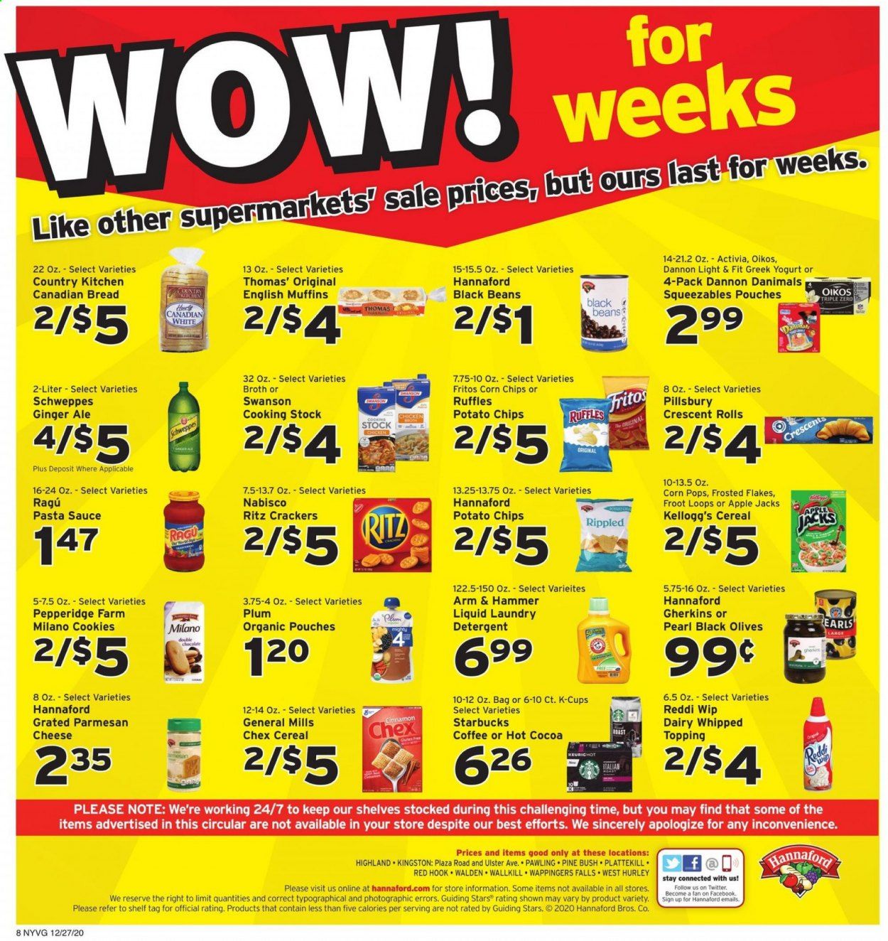 Hannaford (NY) Weekly Ad Flyer December 27 to January 2