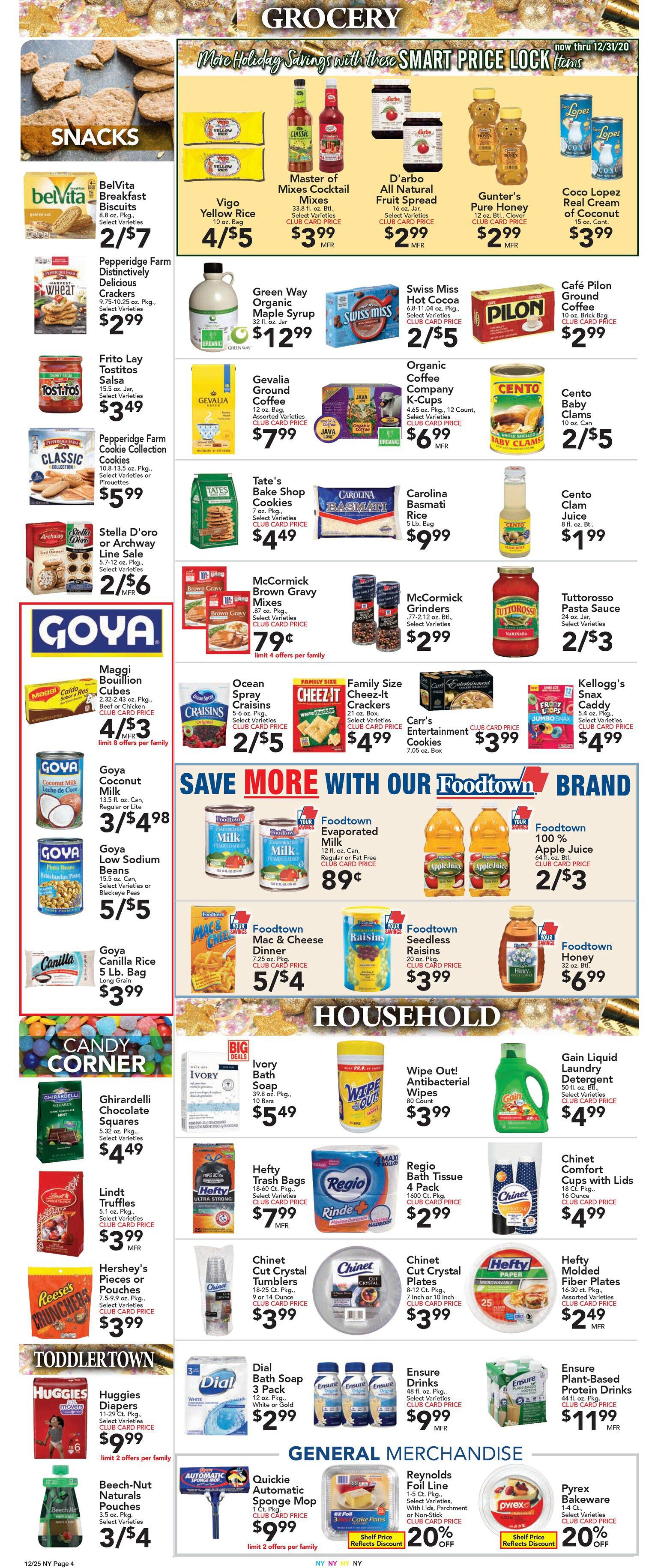 Brooklyn Harvest Market Holiday Weekly Ad Flyer December 25 to December 31, 2020