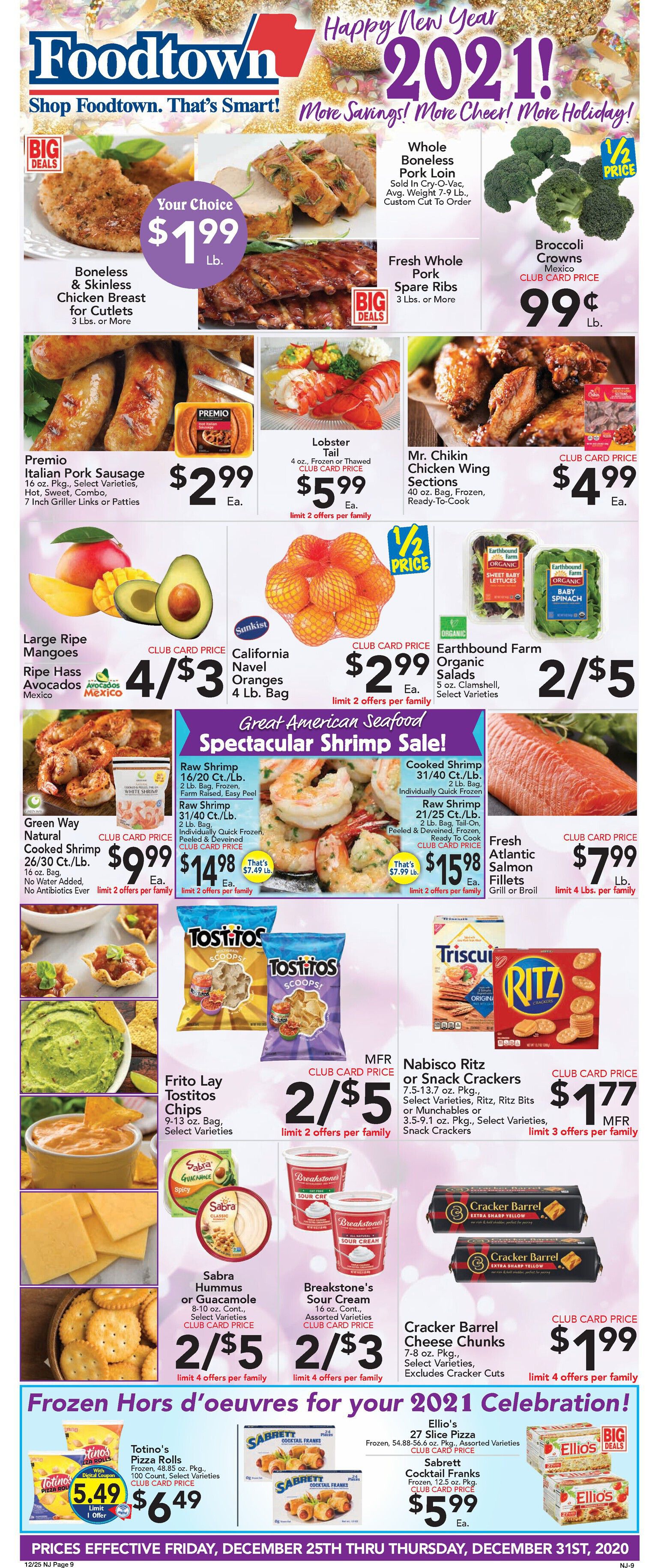 Foodtown Holiday Weekly Ad Flyer December 25 to December 31, 2020