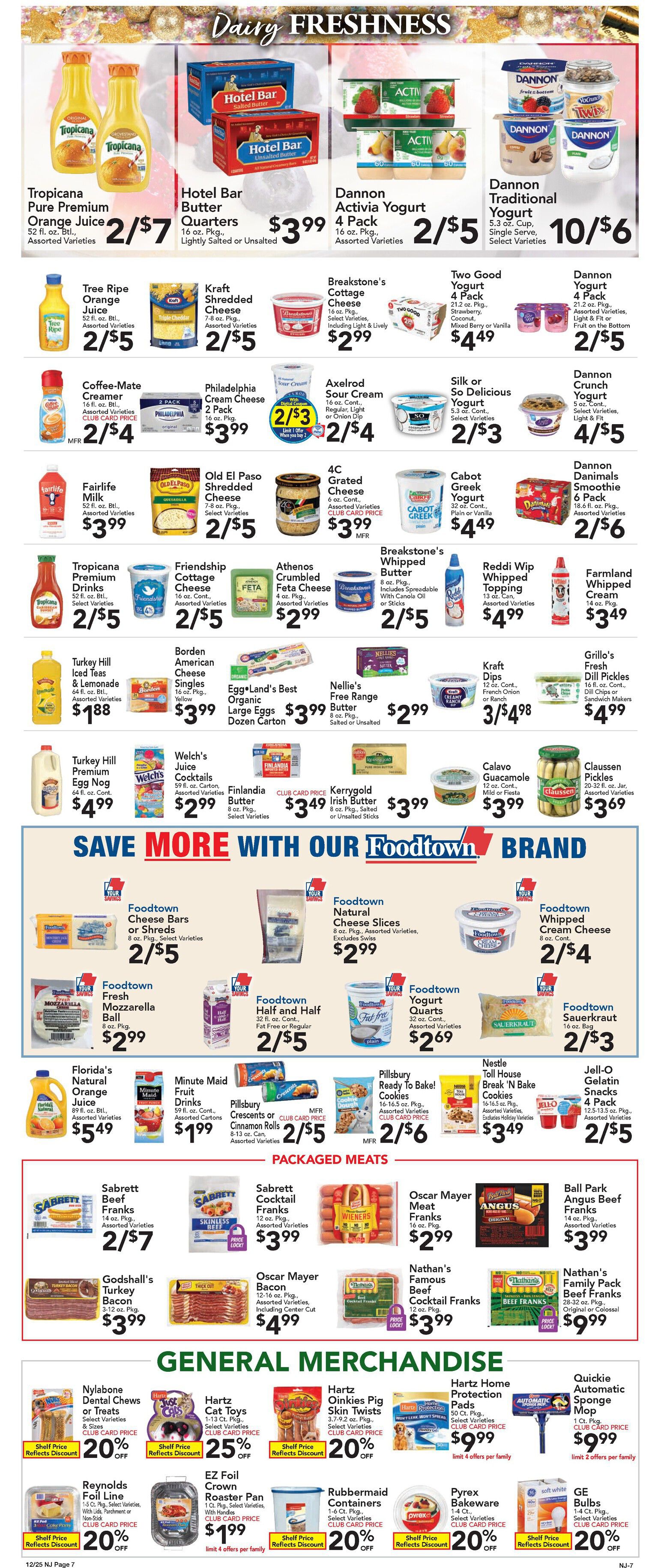 Foodtown Holiday Weekly Ad Flyer December 25 to December 31, 2020