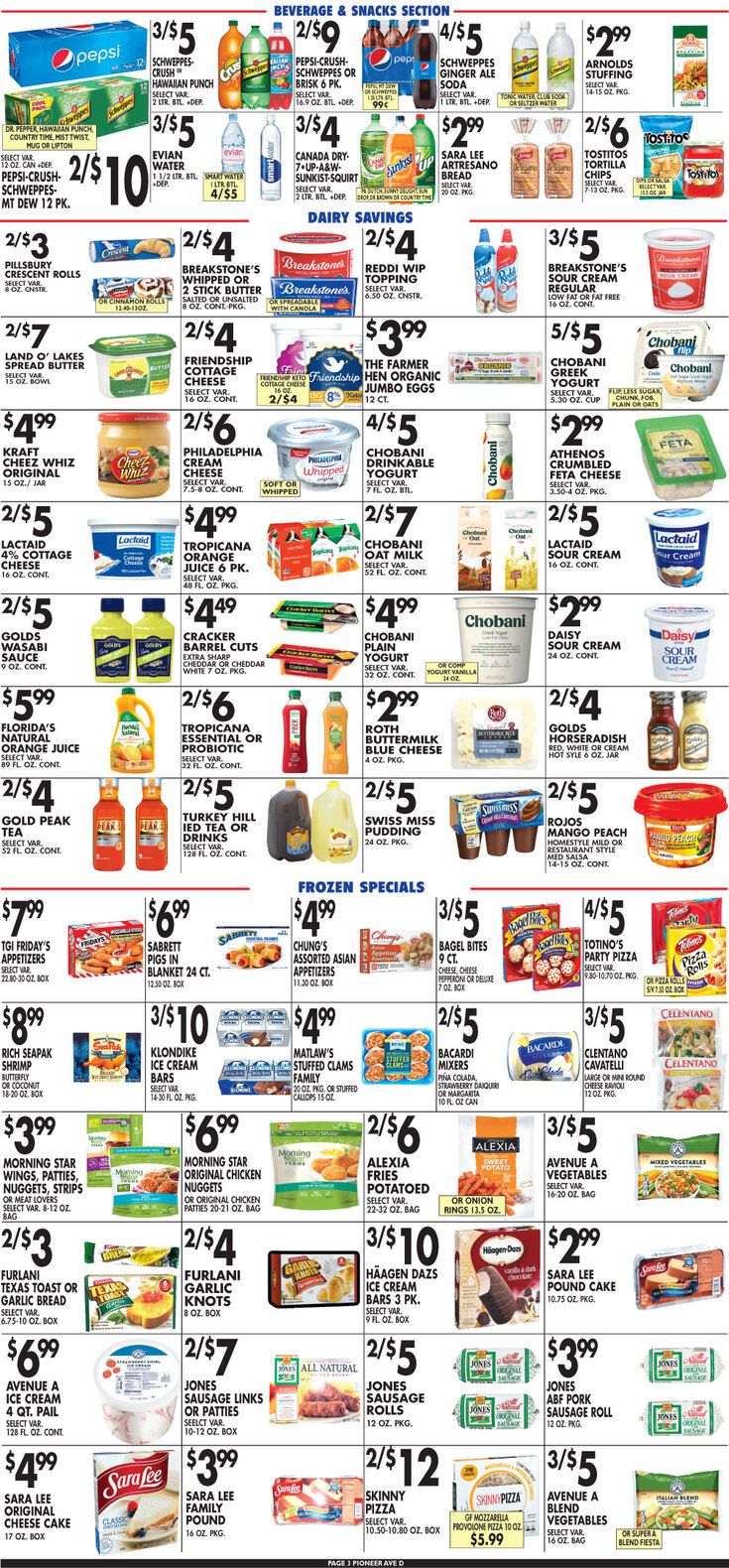 Pioneer Supermarkets Holiday Weekly Ad Flyer December 25 to December 31, 2020