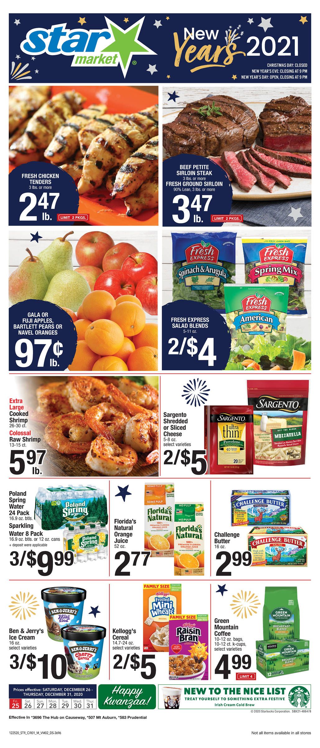 Star Market Holiday Weekly Ad Flyer December 25 to December 31, 2020