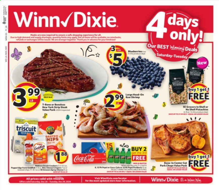 Winn Dixie (AL, FL, GA, LA, MS) Weekly Ad Flyer December 26 to December 29