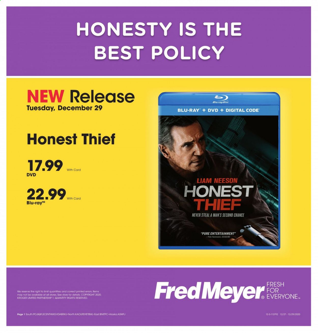 Fred Meyer Weekly Ad Flyer December 29 to December 29