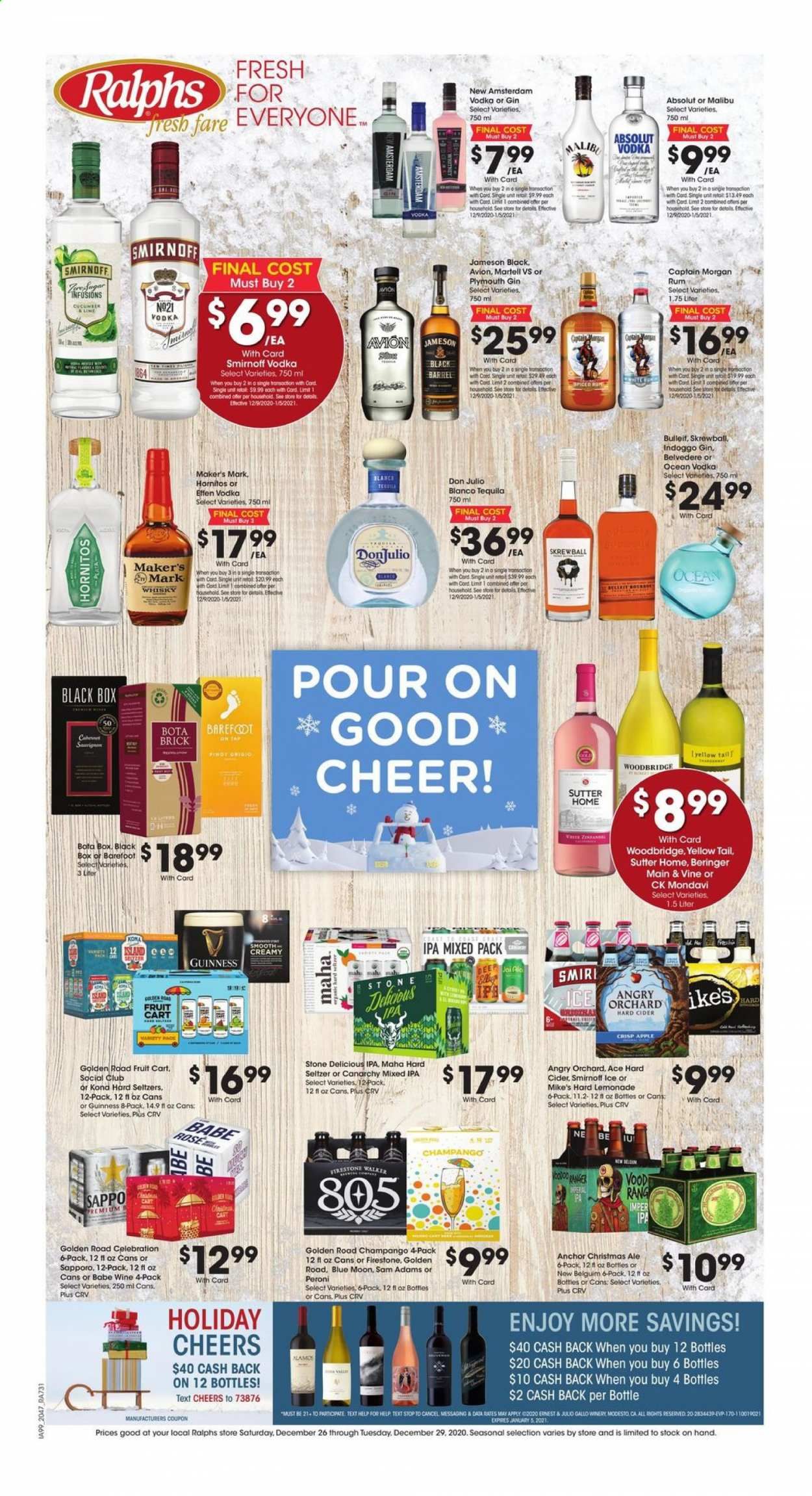 Ralphs fresh fare (DC, DE, FL, GA, MD, NC, SC, VA) Weekly Ad Flyer December 26 to December 29