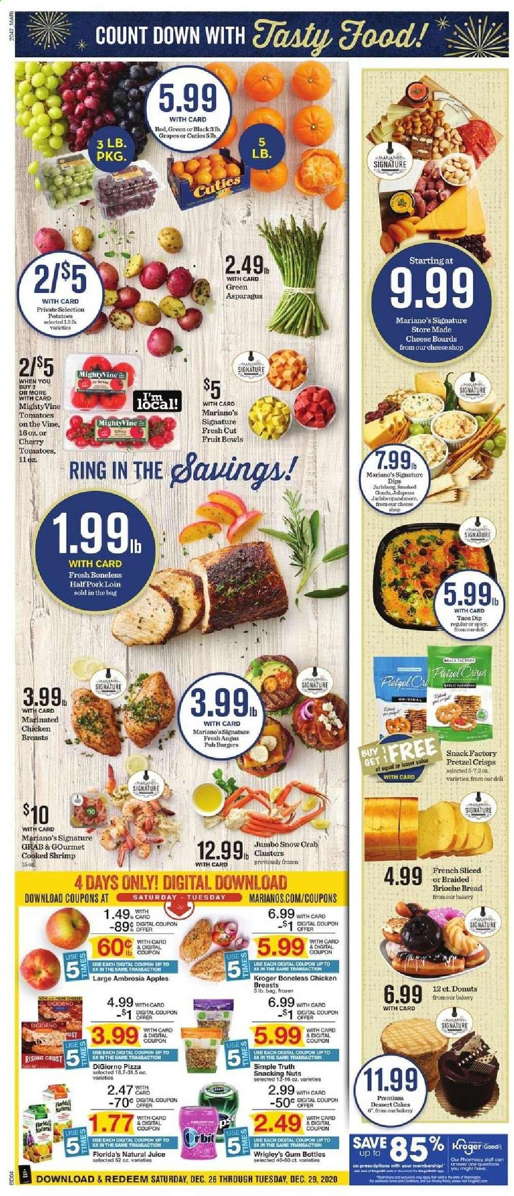 Mariano’s Weekly Ad Flyer December 26 to December 29
