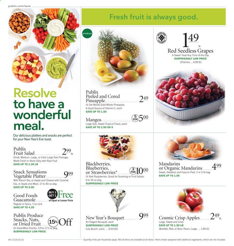 Publix (AL, FL, GA, NC, SC, TN) Weekly Ad Flyer December 26 to January 1