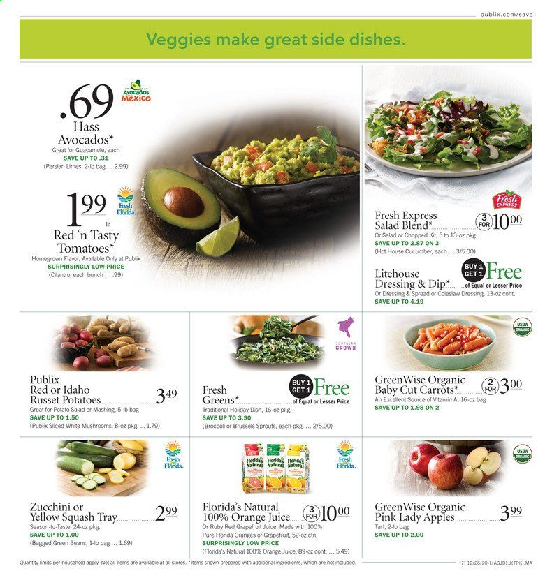 Publix (AL, FL, GA, NC, SC, TN) Weekly Ad Flyer December 26 to January 1