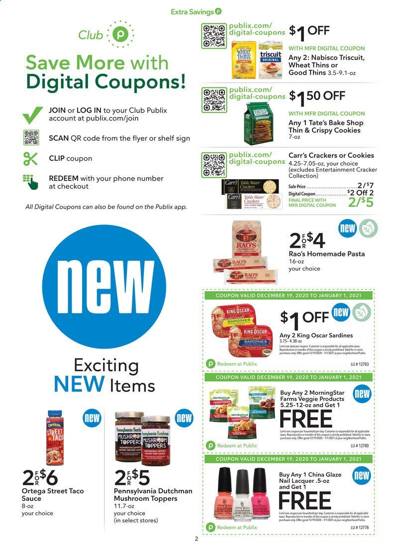 Publix (AL, FL, GA, NC, SC, TN, VA) Weekly Ad Flyer December 19 to January 1