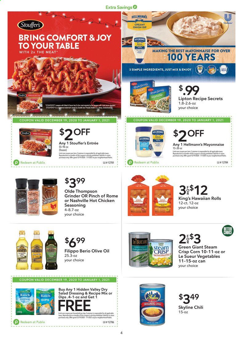 Publix (AL, FL, GA, NC, SC, TN, VA) Weekly Ad Flyer December 19 to January 1