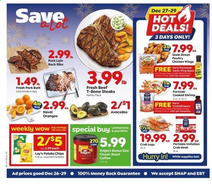 Save a Lot Weekly Ad Flyer December 26 to December 29