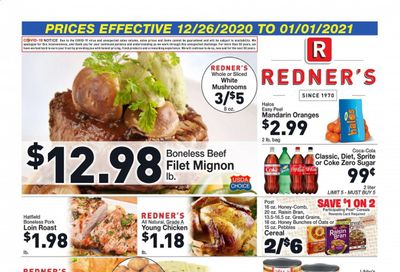 Redner's Markets Weekly Ad Flyer December 26 to January 1