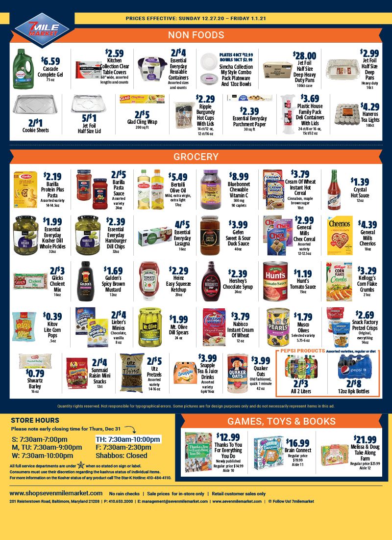 7 Mile Market Weekly Ad Flyer December 27, 2020 to January 1, 2021