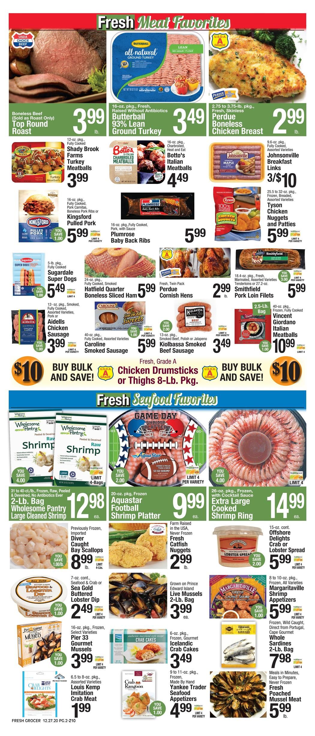 The Fresh Grocer Weekly Ad Flyer December 27, 2020 to January 2, 2021