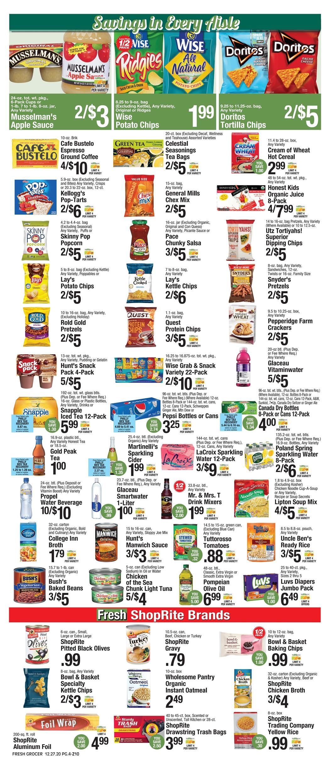 The Fresh Grocer Weekly Ad Flyer December 27, 2020 to January 2, 2021