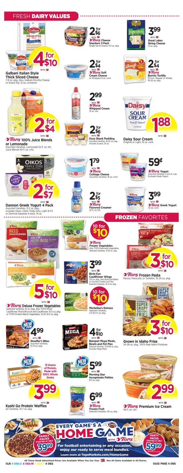 Tops Friendly Markets Weekly Ad Flyer December 27, 2020 to January 2, 2021