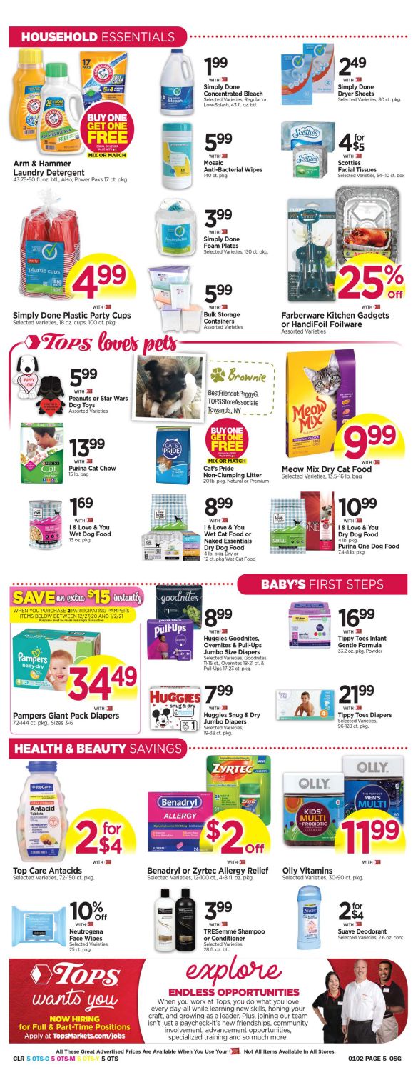 Tops Friendly Markets Weekly Ad Flyer December 27, 2020 to January 2, 2021