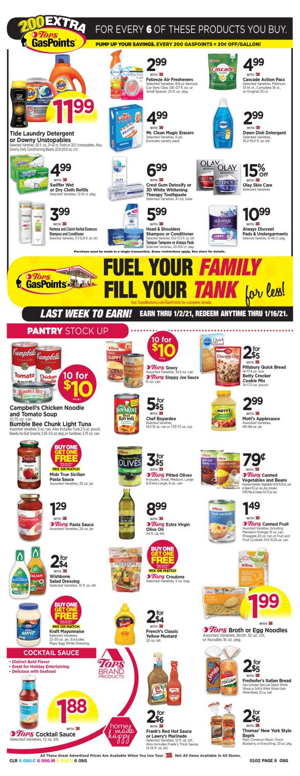 Tops Friendly Markets Weekly Ad Flyer December 27, 2020 to January 2, 2021
