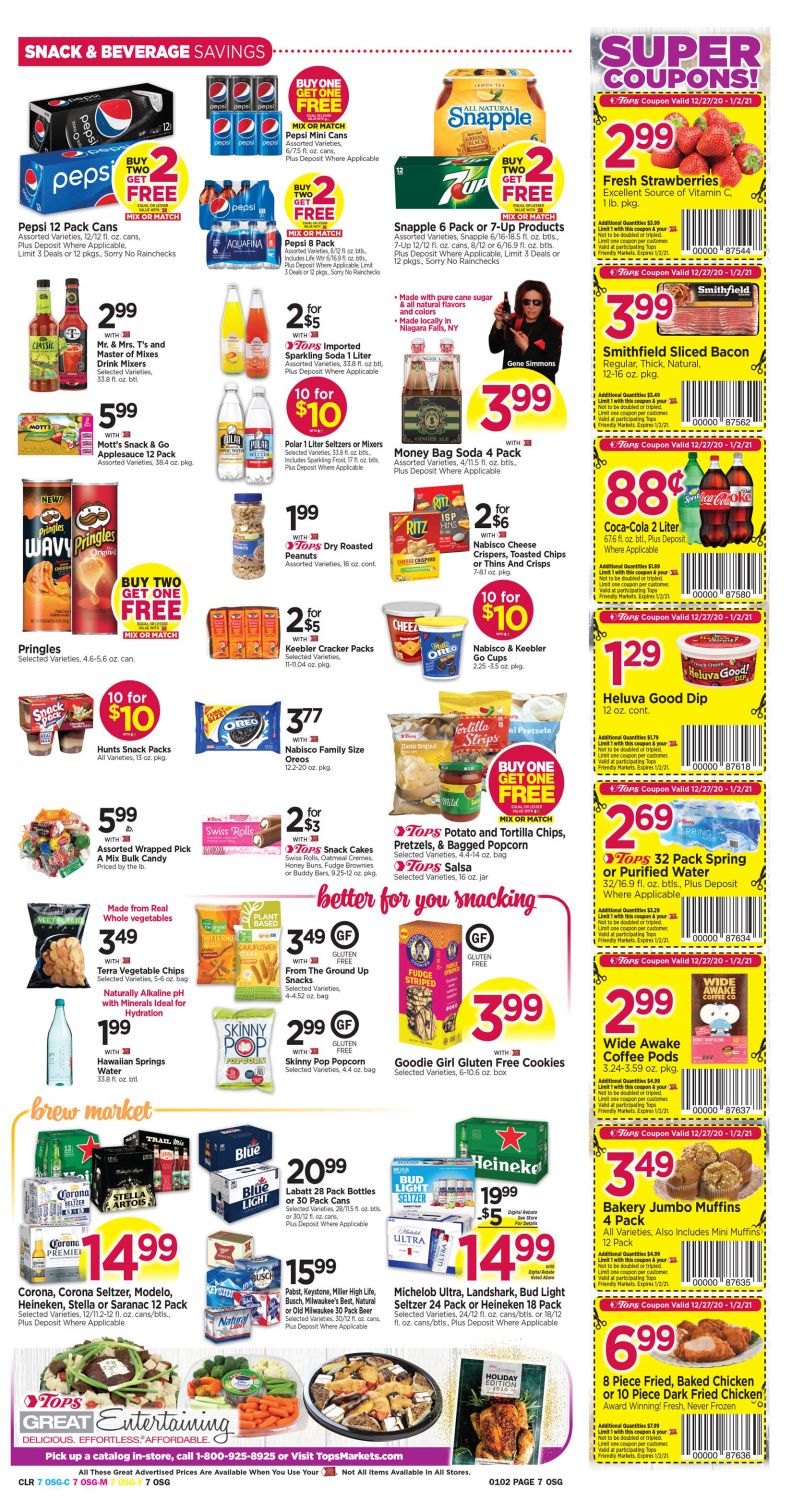 Tops Friendly Markets Weekly Ad Flyer December 27, 2020 to January 2, 2021