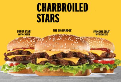New Charbroiled Stars Cheeseburgers Now Available from Hardee's
