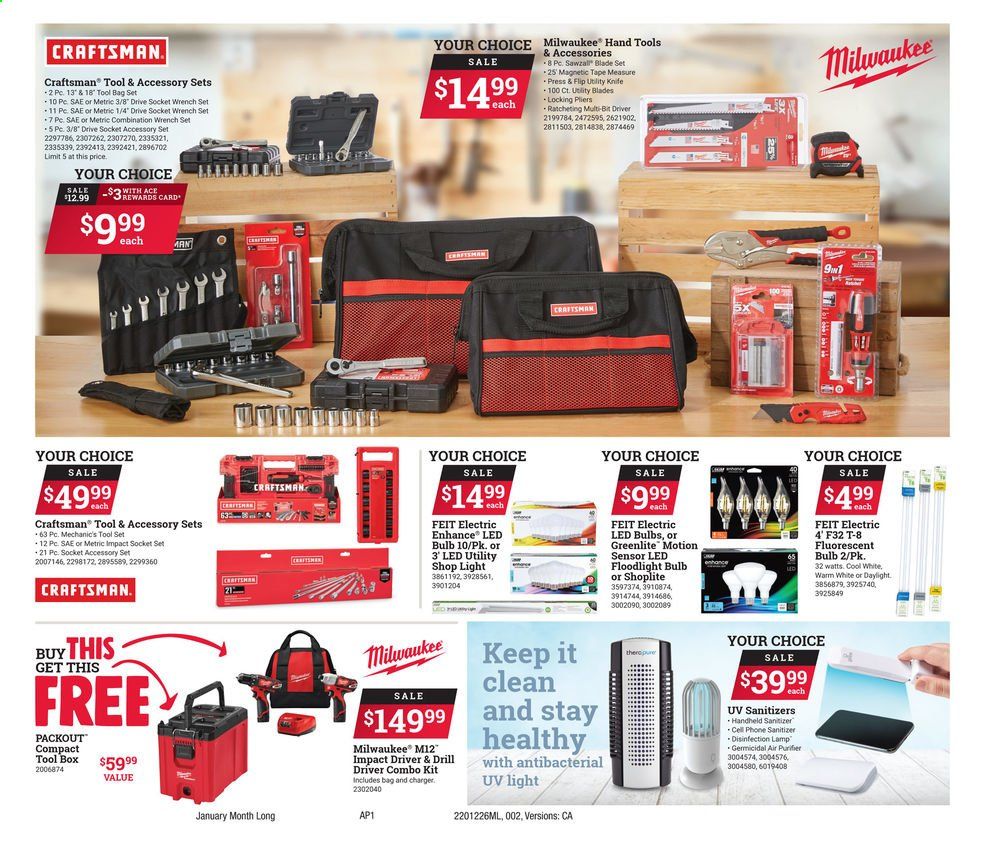 ACE Hardware Weekly Ad Flyer December 26 to January 31