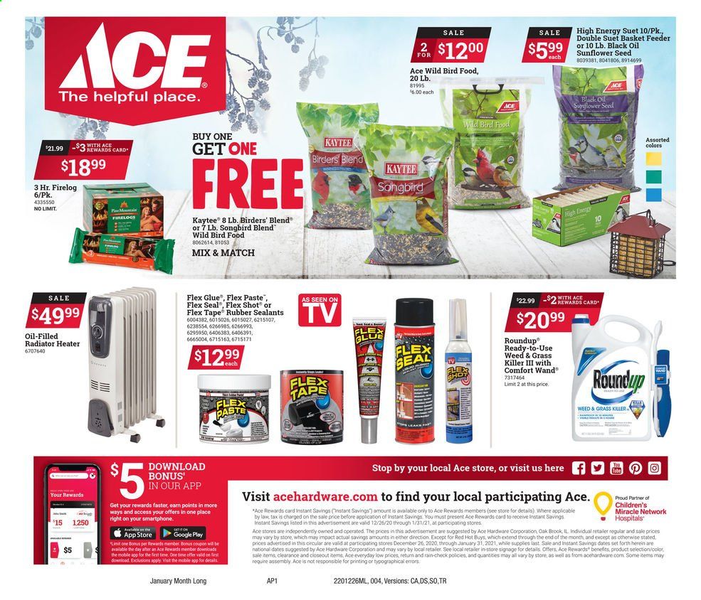 ACE Hardware Weekly Ad Flyer December 26 to January 31