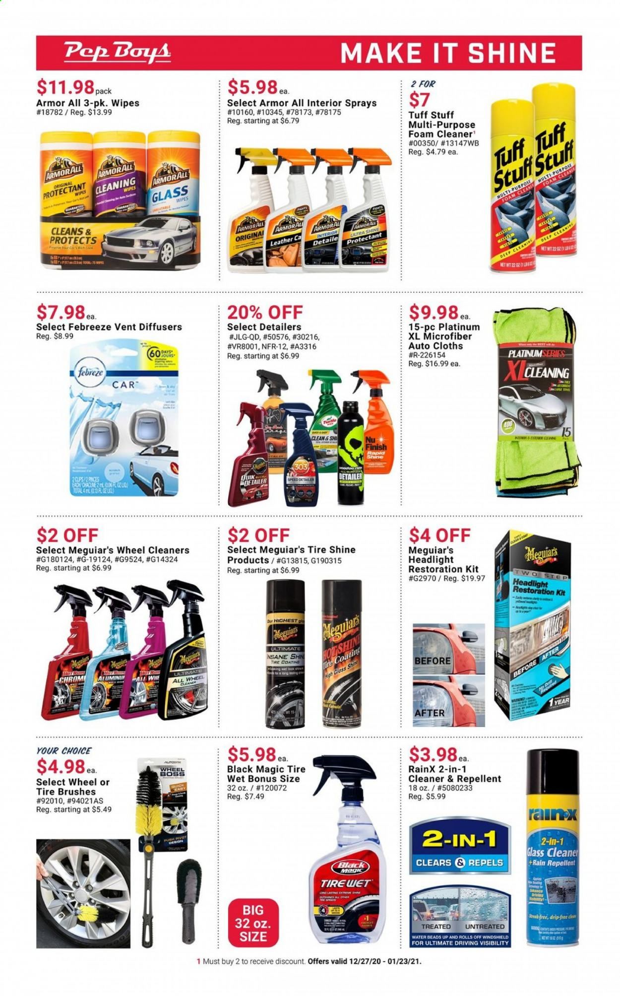 Pep Boys Weekly Ad Flyer December 27 to January 23