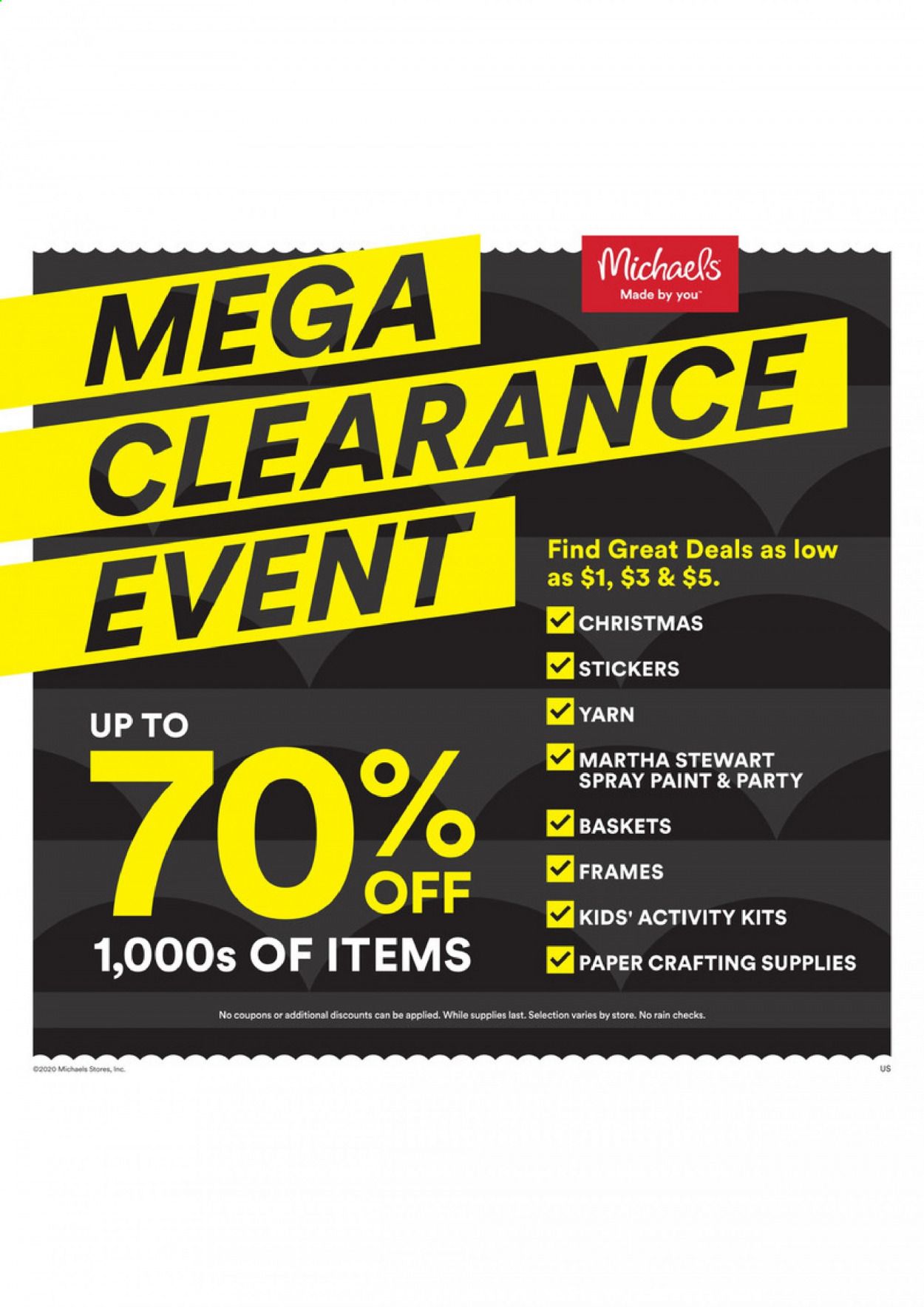 Michaels Weekly Ad Flyer December 27 to January 2