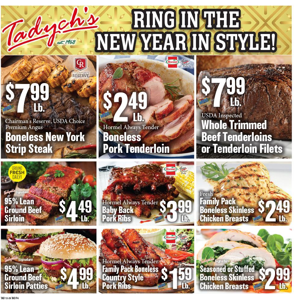 Tadych's New Year Weekly Ad Flyer December 28, 2020 to January 3, 2021
