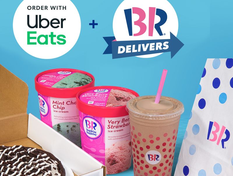 Baskin-Robbins Offers a $0 Delivery Fee with Uber Eats Orders of $10 or More Through to January 3 Baskin-Robbins Offers a $0 Delivery Fee with Uber Eats Orders of $10 or More Through to January 3
