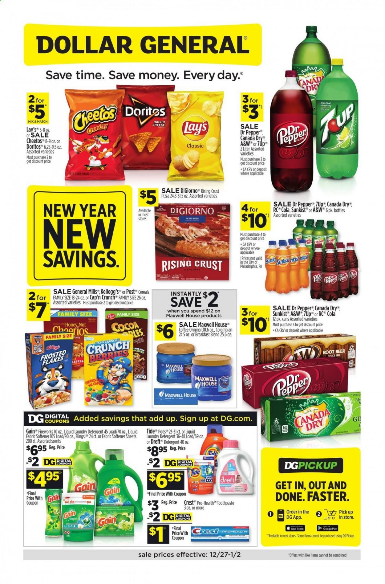 Dollar General (IA, IL, MI, MN, NE, NY, OH, OK, PA) Weekly Ad Flyer December 27 to January 2