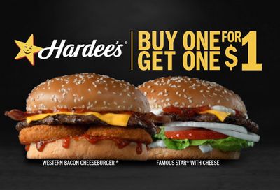Hardee's Introduces New Buy One Get One for $1 Burger Offer for a Limited Time Only