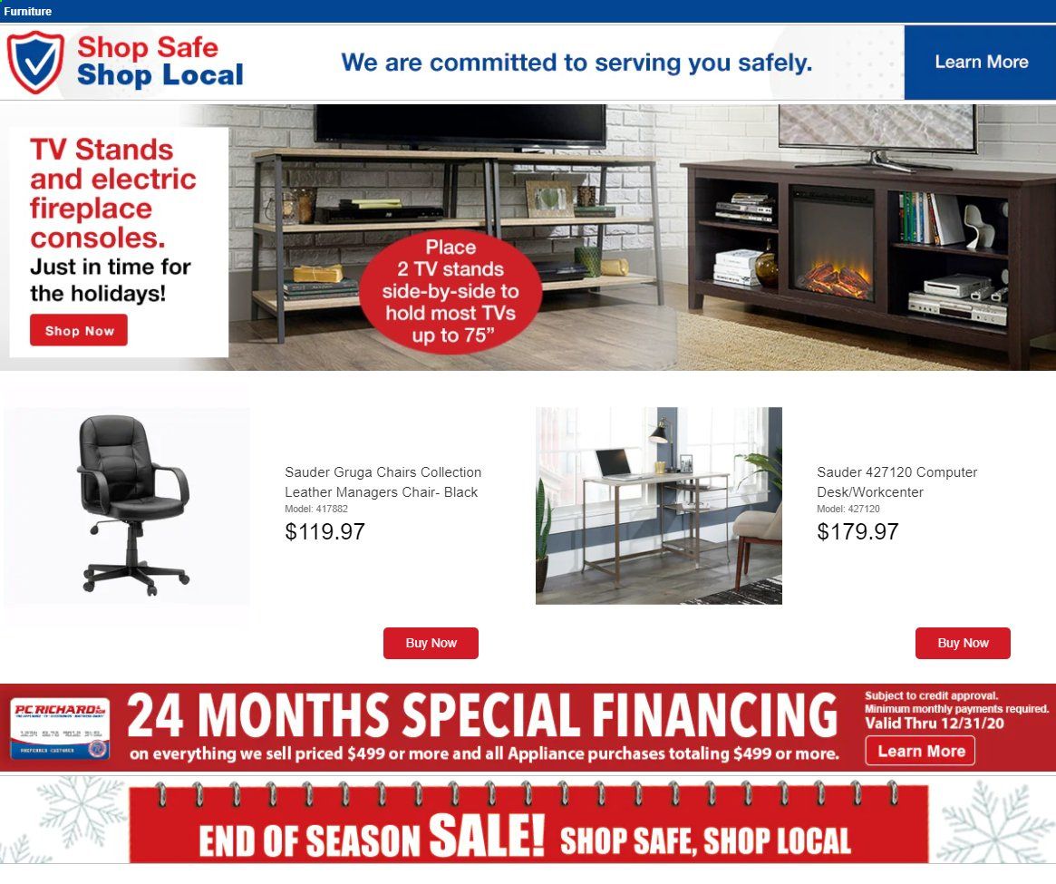 P.C. Richard & Son Weekly Ad Flyer December 29 to January 5