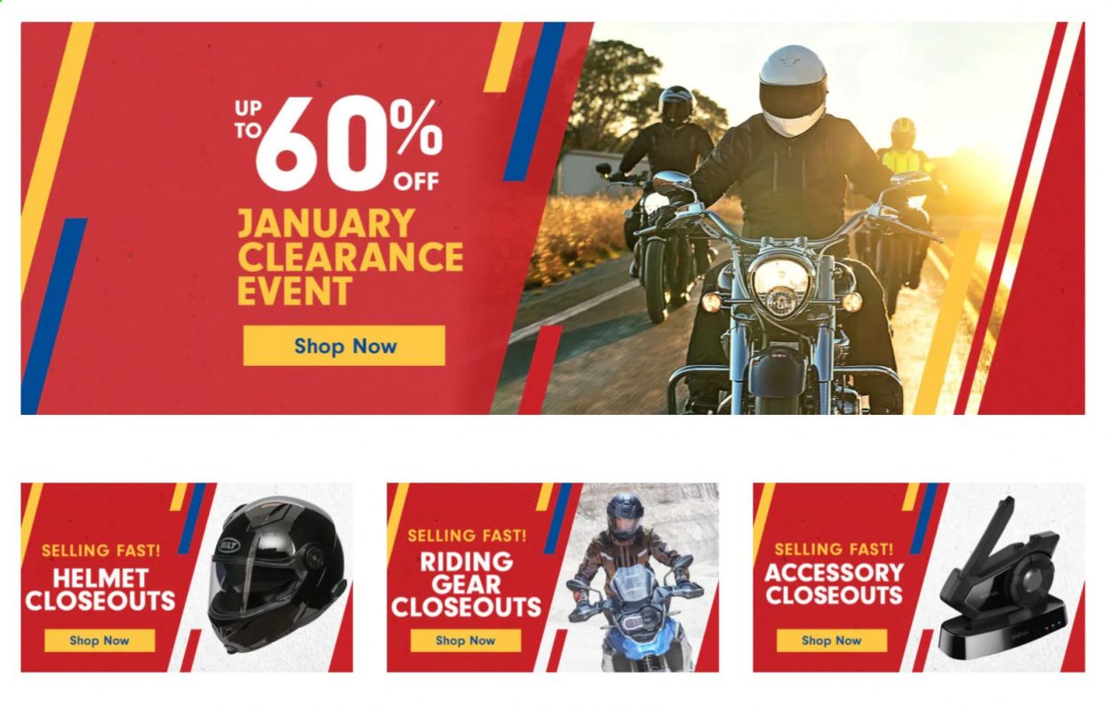 Cycle Gear Weekly Ad Flyer December 29 to January 5