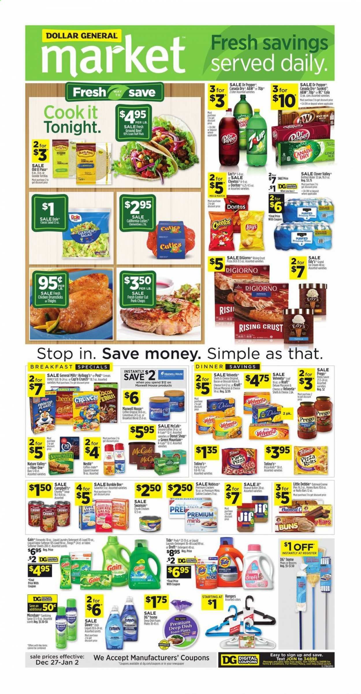 Dollar General (IN, OH) Weekly Ad Flyer December 27 to January 2