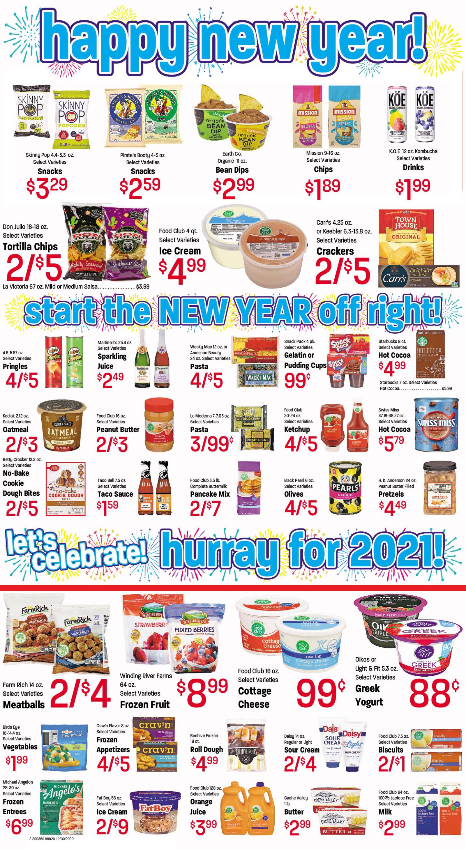 Ridley's Family Market Weekly Ad Flyer December 29, 2020 to January 4, 2021
