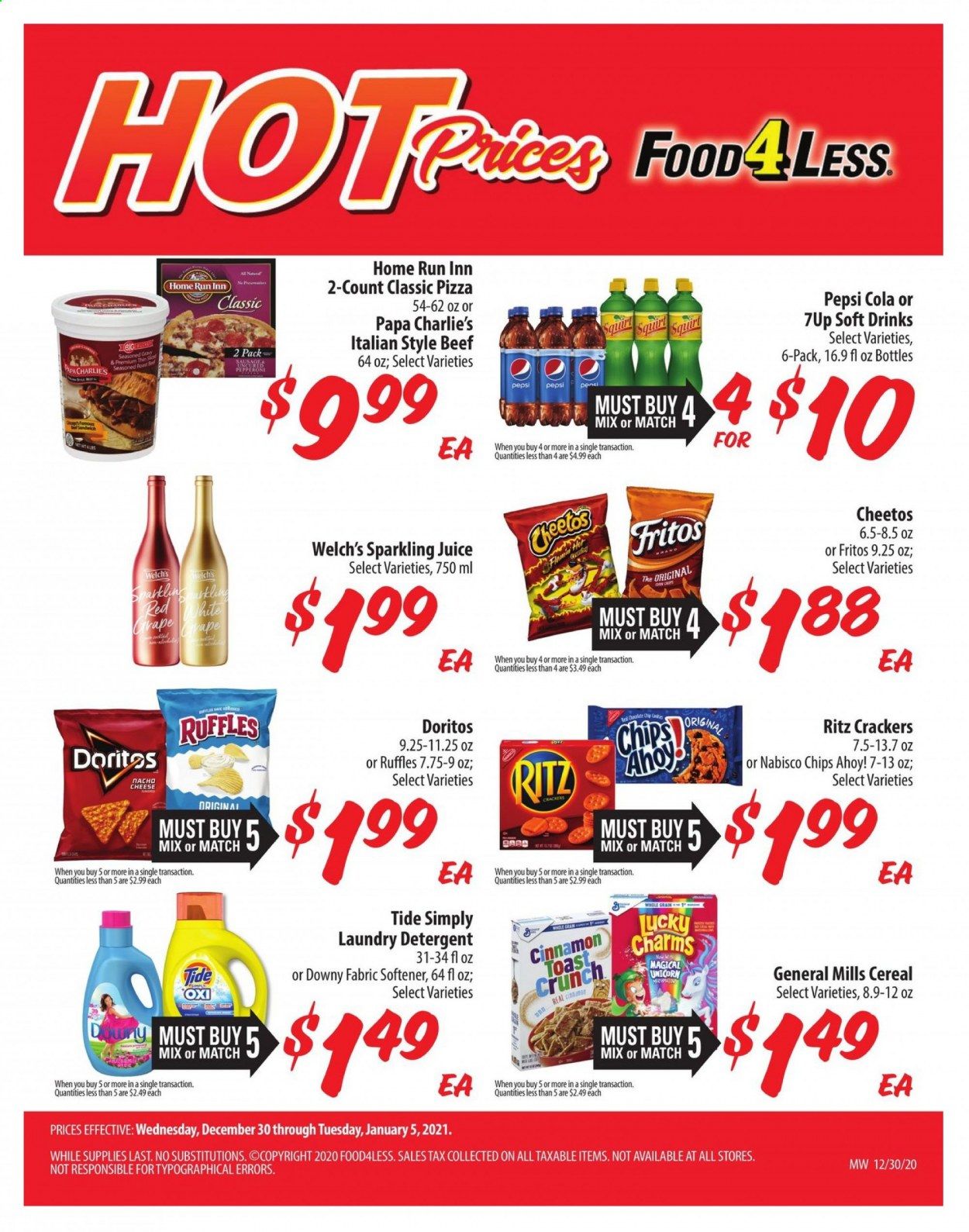 Food 4 Less (IN) Weekly Ad Flyer December 30 to January 5
