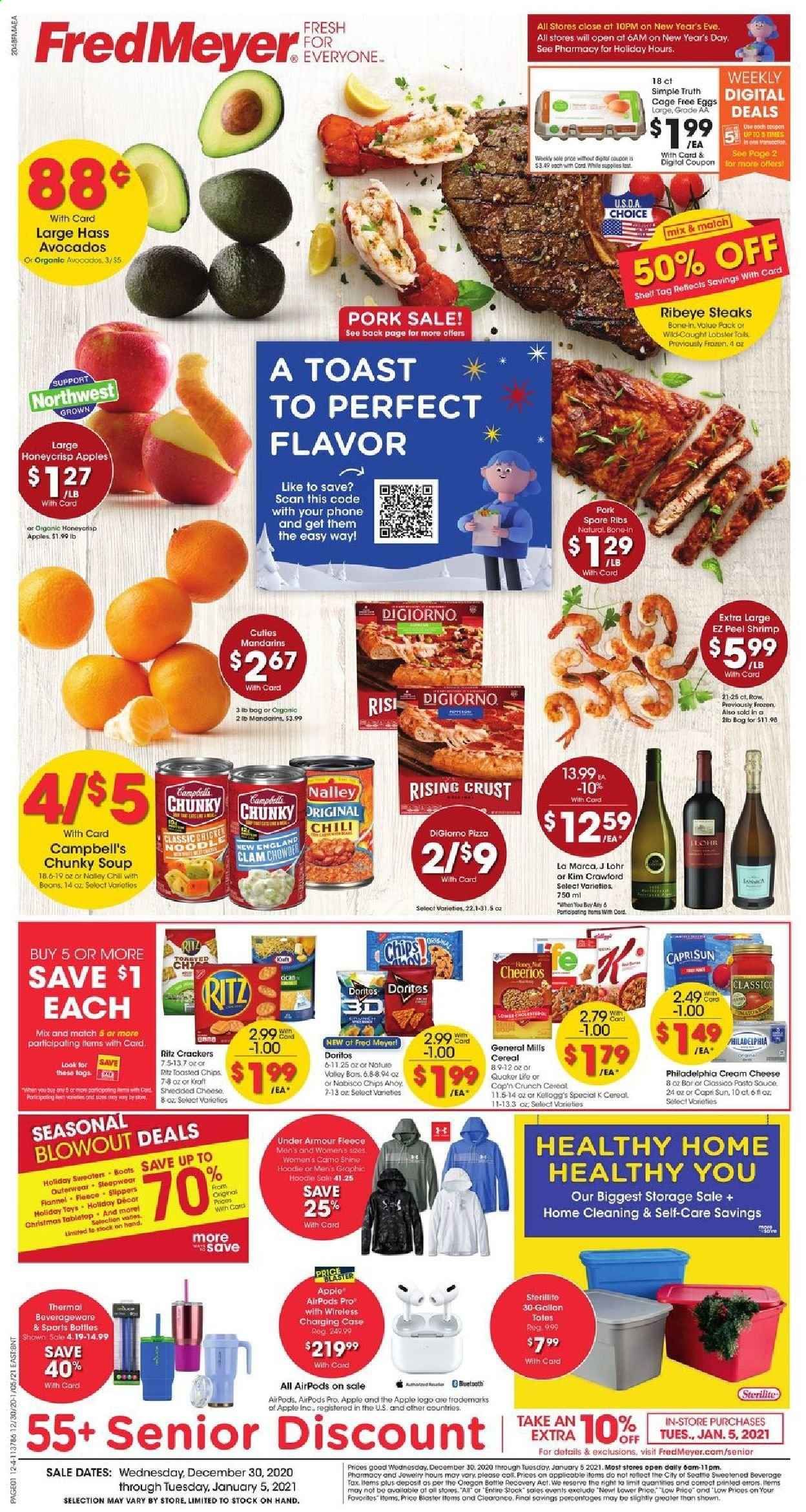 Fred Meyer (DC, DE, NJ, NY, PA, VA) Weekly Ad Flyer December 30 to January 5