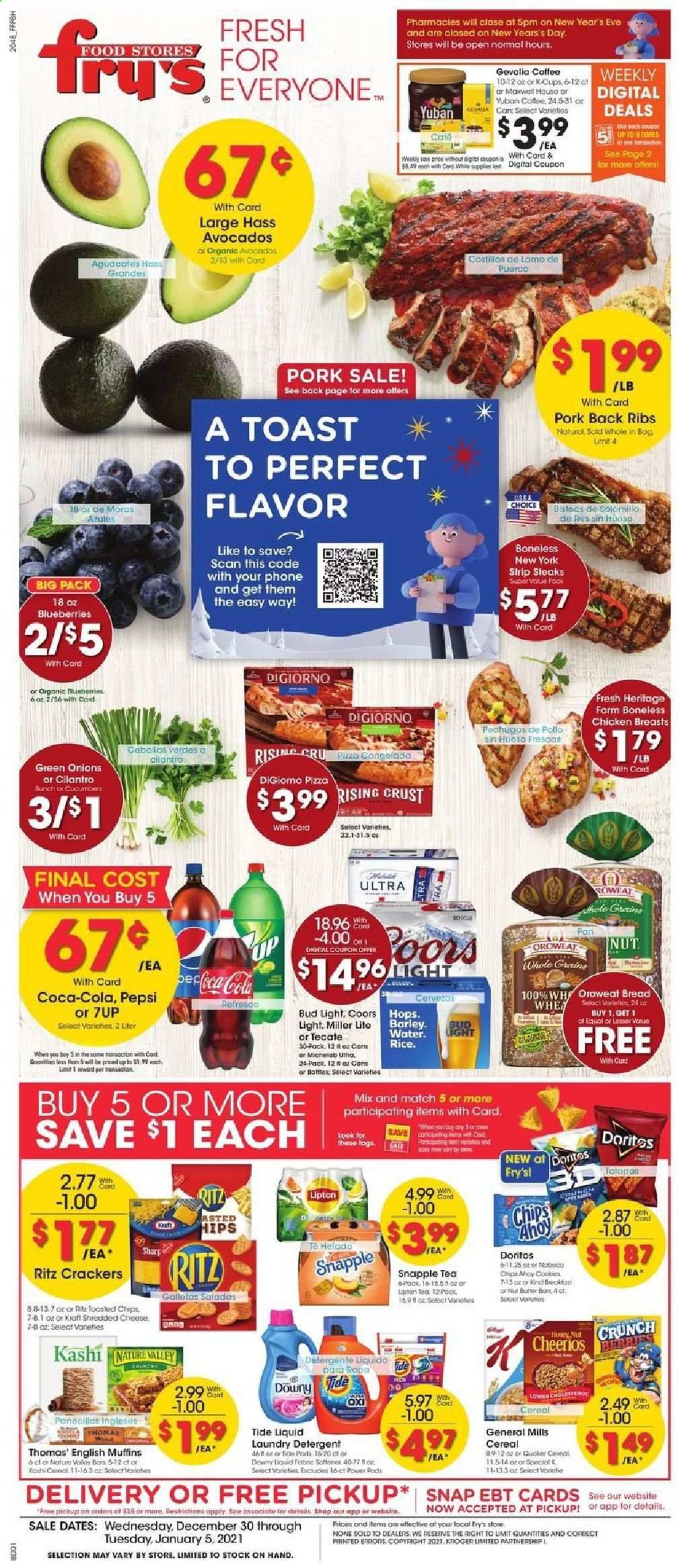 Fry’s (AZ) Weekly Ad Flyer December 30 to January 5