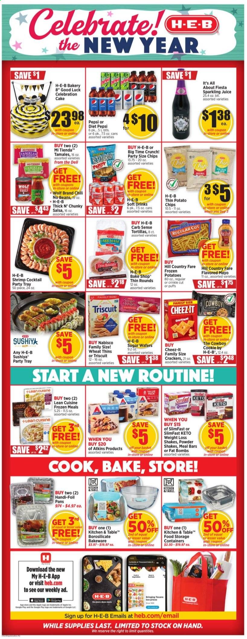 H-E-B (TX) Weekly Ad Flyer December 30 to January 5
