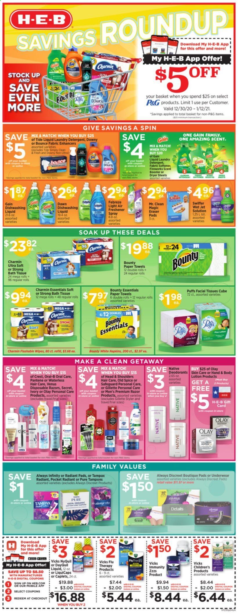 H-E-B (TX) Weekly Ad Flyer December 30 to January 5